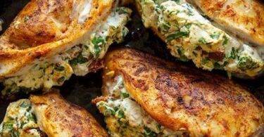 Air Fryer Stuffed Chicken Breasts