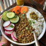 Vegan Whole Brown Lentils Curry